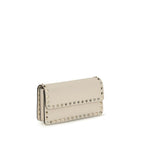 Valentino Garavani Beige Calf Leather Bos Taurus Wallet