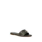 Valentino Garavani Bicolor Calf Leather Bos Taurus Flat Sandals