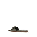 Valentino Garavani Bicolor Calf Leather Bos Taurus Flat Sandals