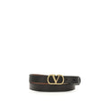 Valentino Garavani Black Lamb Ovis Aries Regular Belt