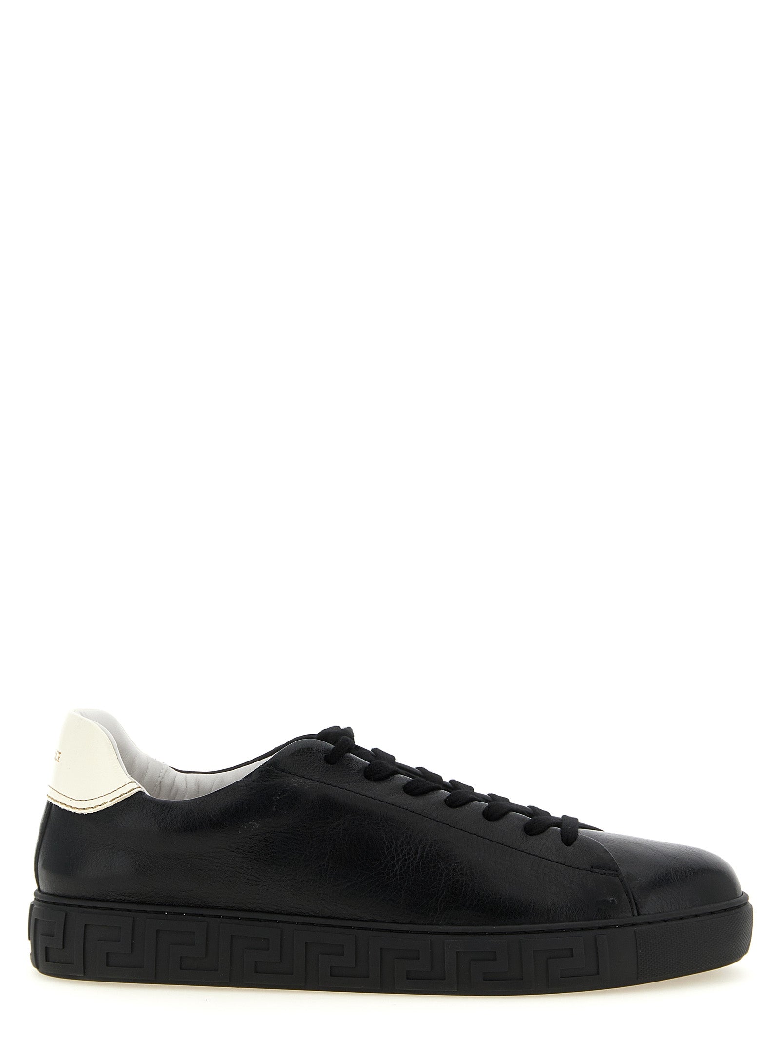 Versace Bicolor Calfskin Low Top Sneakers
