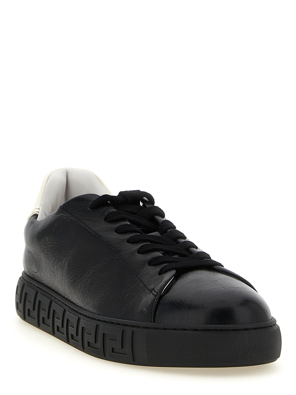 Versace Bicolor Calfskin Low Top Sneakers