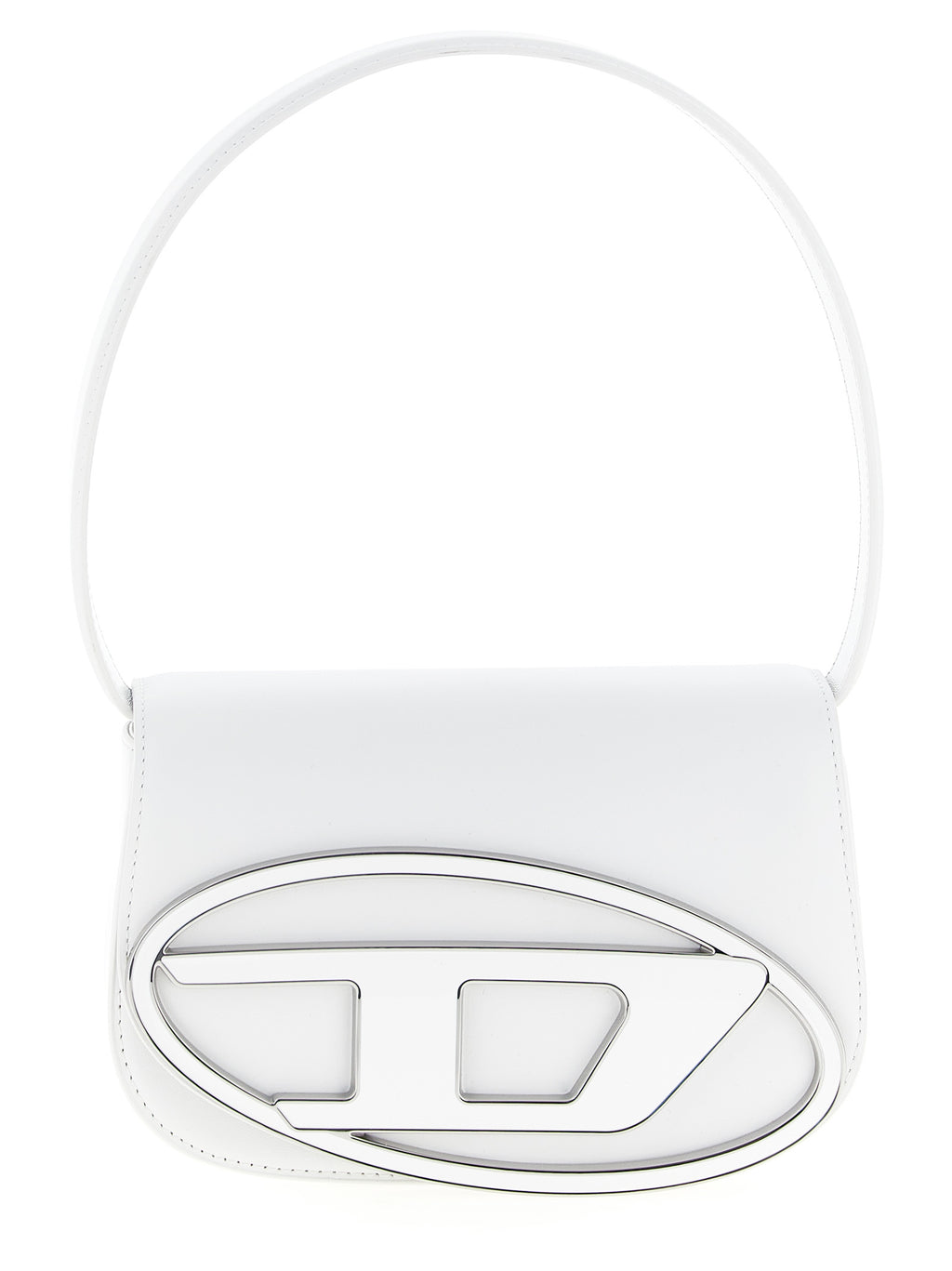 Diesel White Cowhide Shoulder Bag