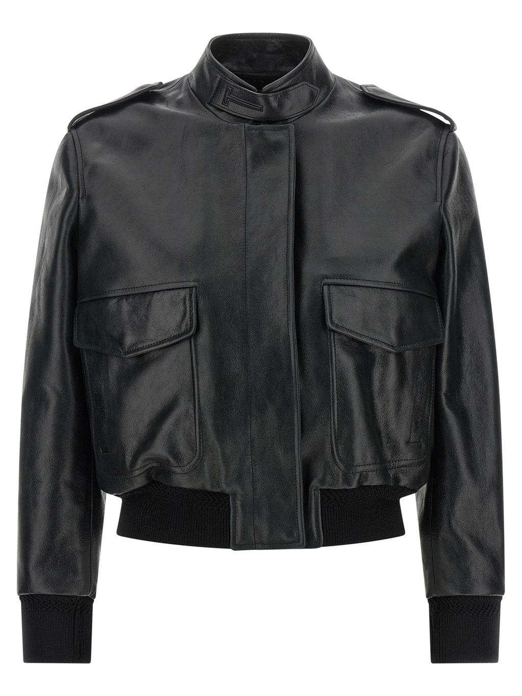 Tom Ford Black Lamb Leather Leather Jacket