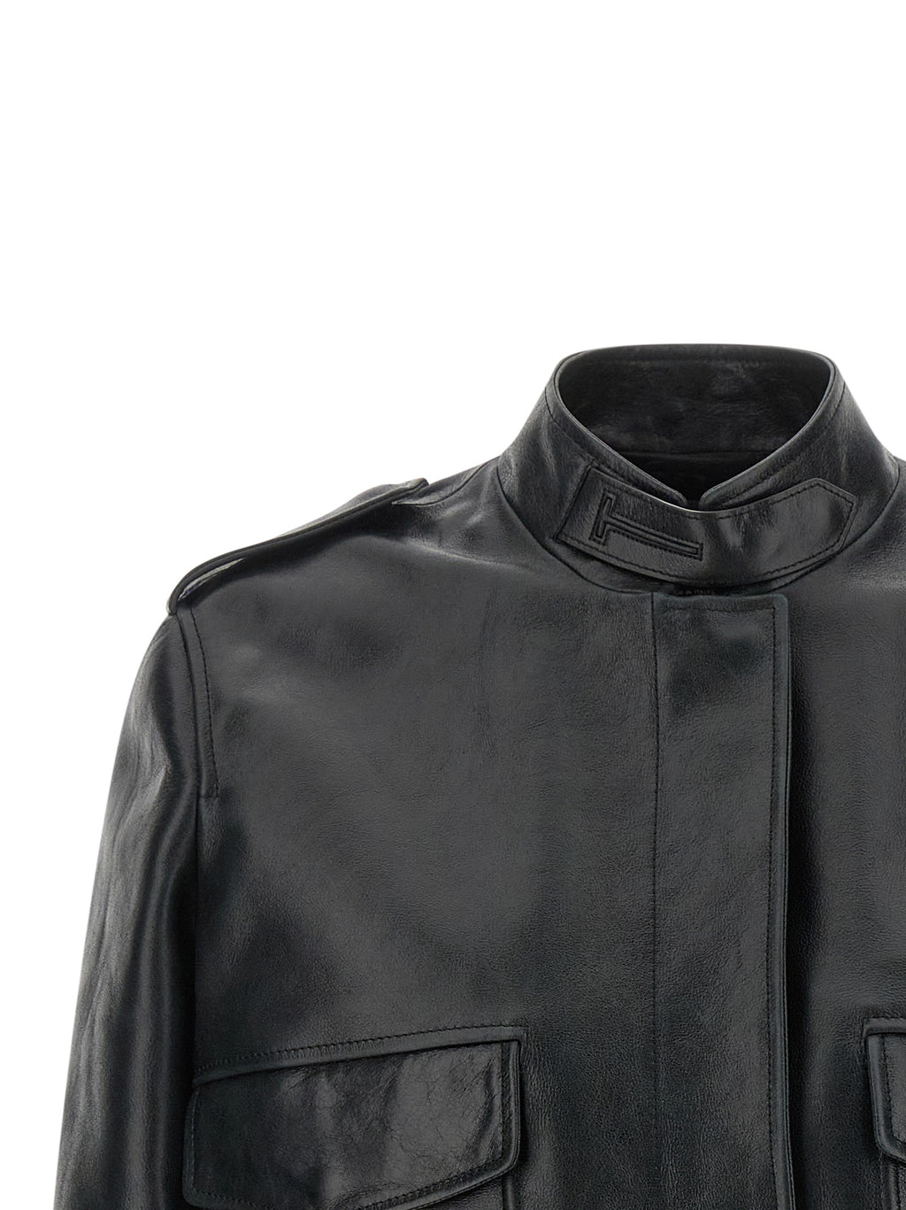 Tom Ford Black Lamb Leather Leather Jacket