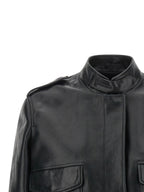Tom Ford Black Lamb Leather Leather Jacket
