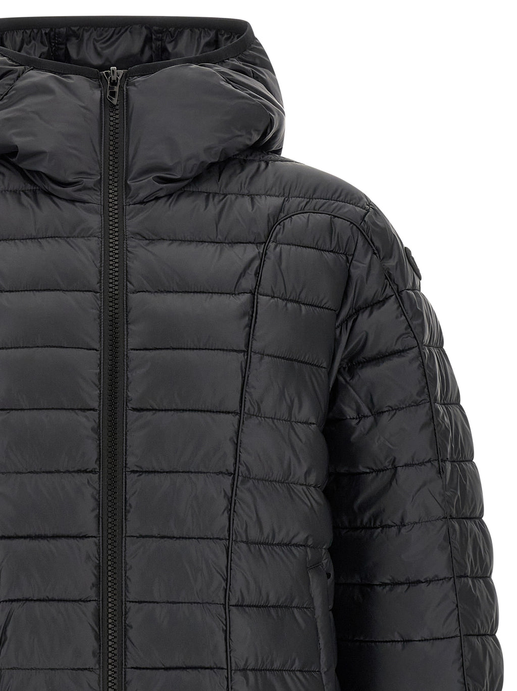 Diesel Black Polyester Full-Length Jacket
