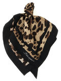 Dolce & Gabbana Brown Silk Scarf