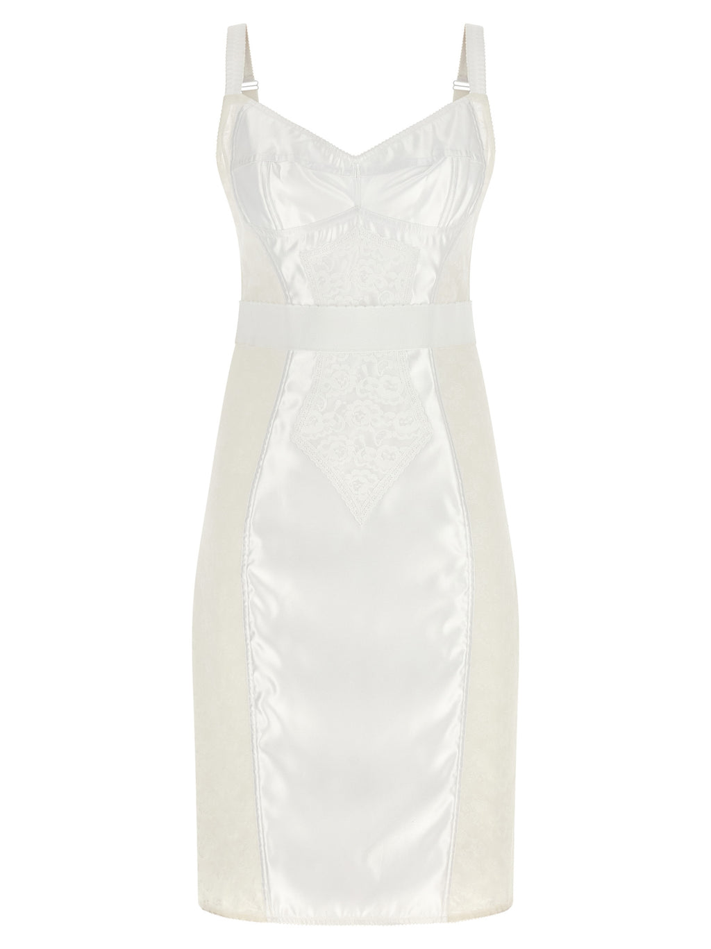 Dolce & Gabbana White Polyamide Midi Dress