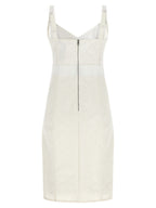 Dolce & Gabbana White Polyamide Midi Dress