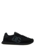 Dolce & Gabbana Black Calfskin Athletic Sneakers