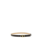 Valentino Garavani Black Lamb Ovis Aries Regular Belt