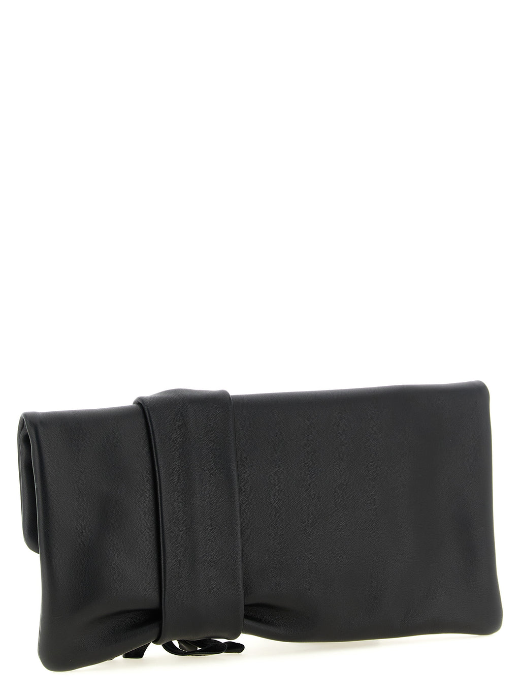 Jimmy Choo Black Lamb Leather Clutch Bag