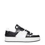Jimmy Choo Black Leather Low Top Sneakers