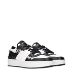 Jimmy Choo Black Leather Low Top Sneakers