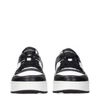 Jimmy Choo Black Leather Low Top Sneakers