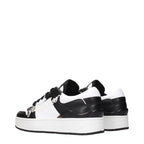 Jimmy Choo Black Leather Low Top Sneakers
