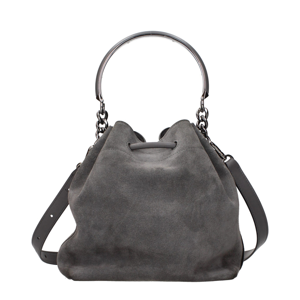 Jimmy Choo Gray Leather Handbag