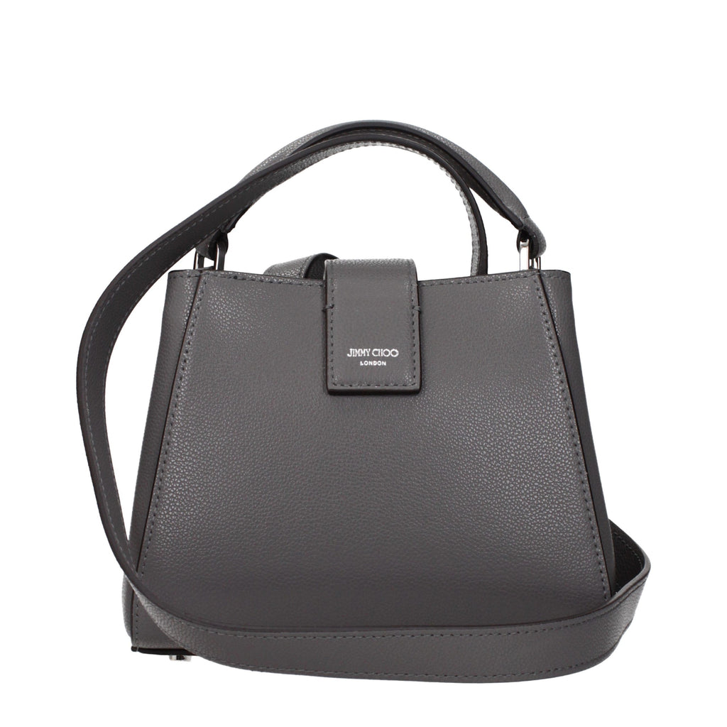 Jimmy Choo Gray Leather Handbag