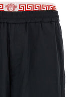 Versace Black Polyamide Joggers (Workout Pants)