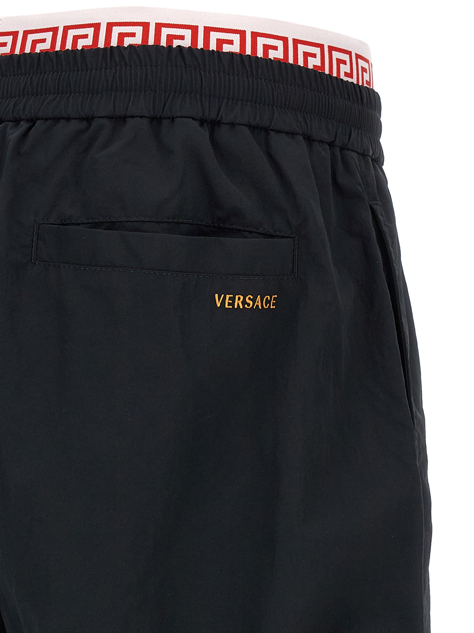 Versace Black Polyamide Joggers (Workout Pants)