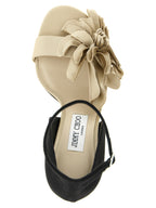 Jimmy Choo Multicolor Tencel Stiletto Heel Sandals