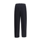 Giorgio Armani Blue Wool Oves Aries Dress Pants