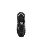 Dolce & Gabbana Black Calf Leather Bos Taurus Athletic Sneakers