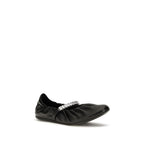 Jimmy Choo Black Calf Leather Bos Taurus Ballet Flats
