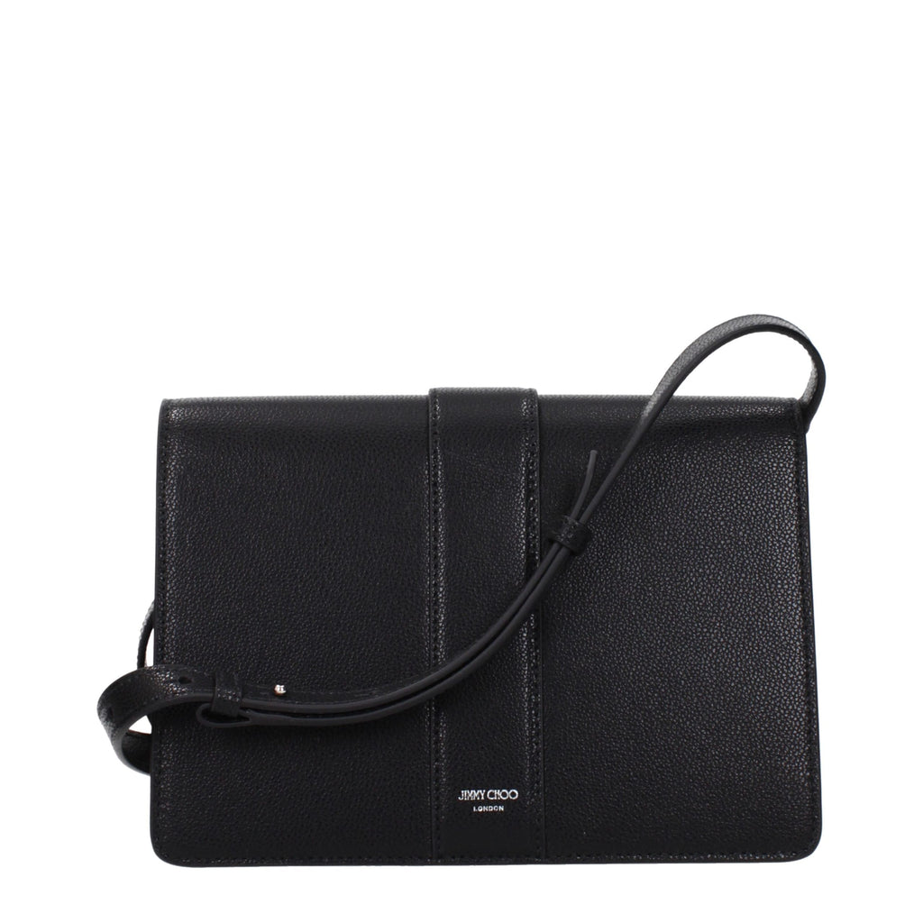 Jimmy Choo Black Leather Crossbody Bag