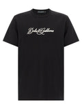Dolce & Gabbana Black Cotton T-Shirt