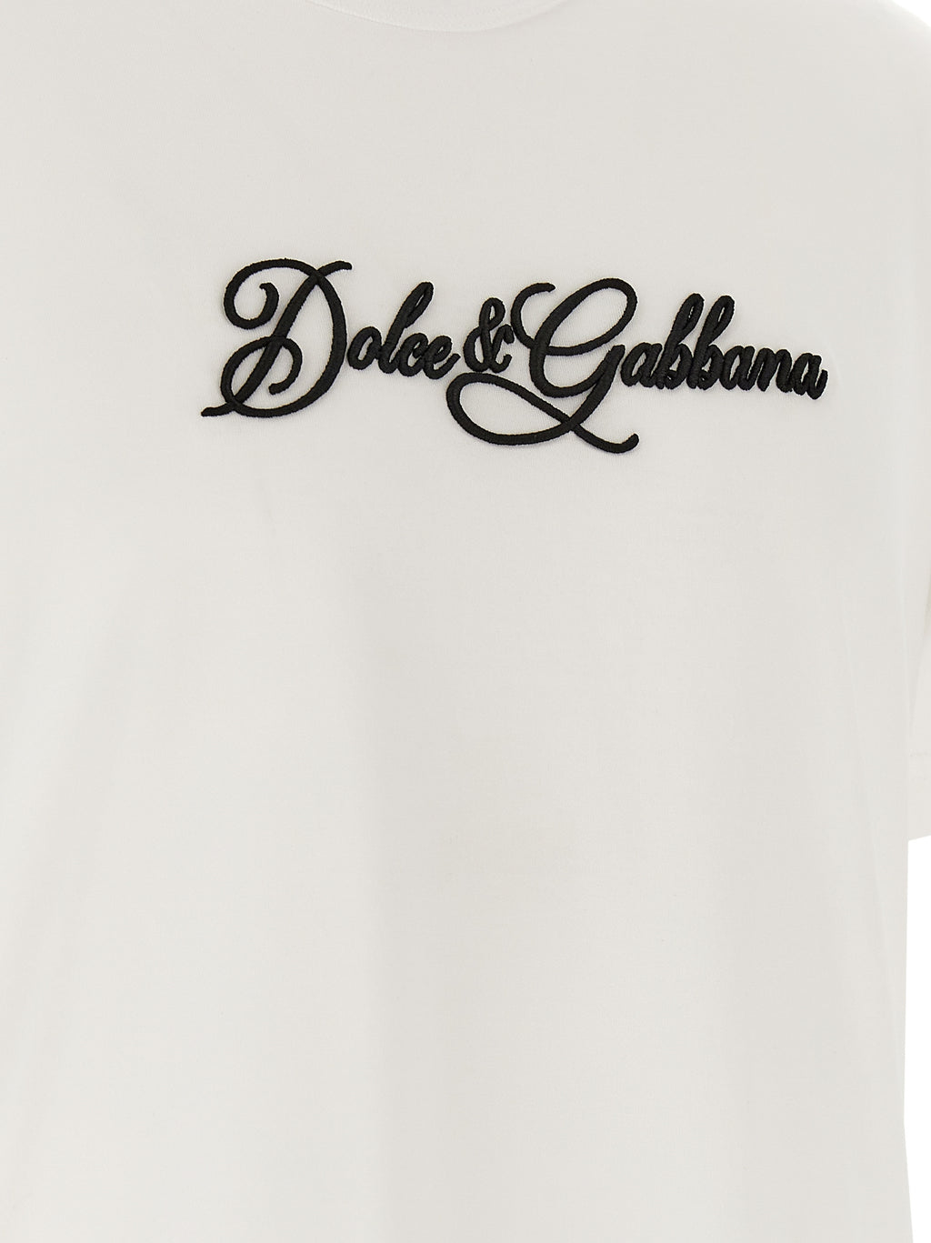 Dolce & Gabbana White Cotton T-Shirt
