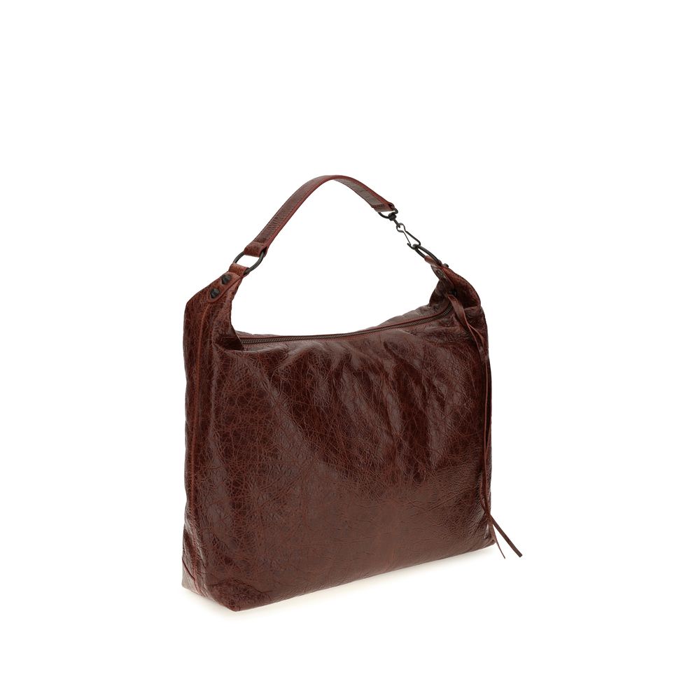 Balenciaga Bordeaux Lamb Ovis Aries Shoulder Bag