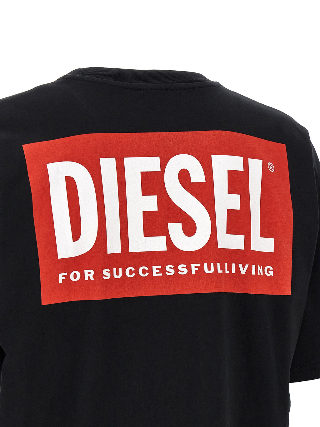 Diesel Black Cotton T-Shirt
