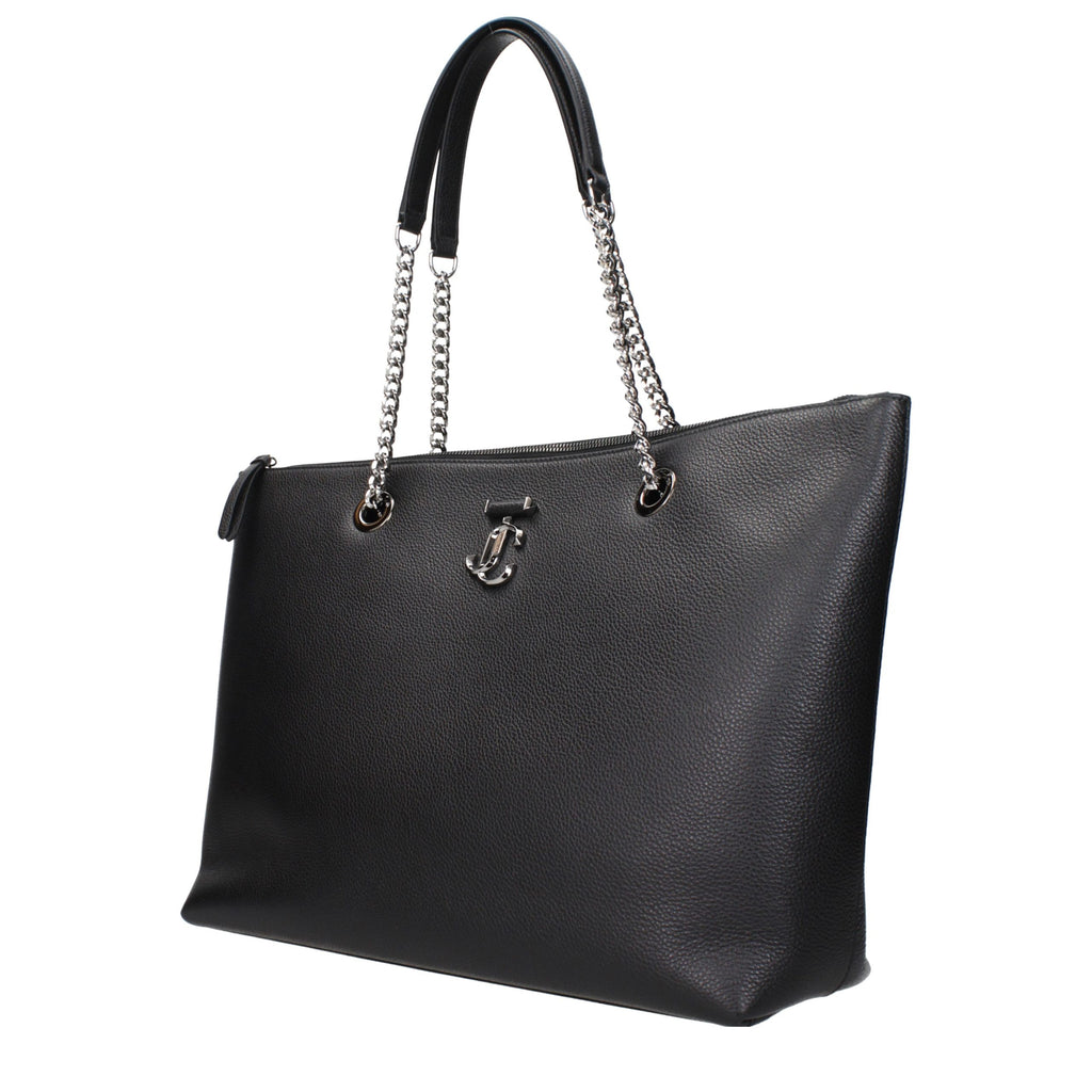 Jimmy Choo Black Leather Shoulder Bag