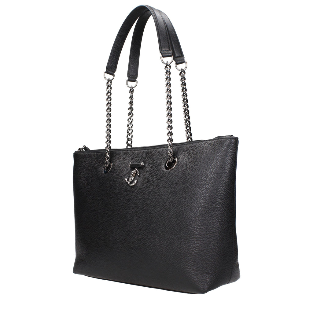 Jimmy Choo Black Leather Shoulder Bag