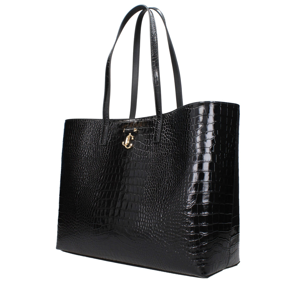 Jimmy Choo Black Leather Shoulder Bag