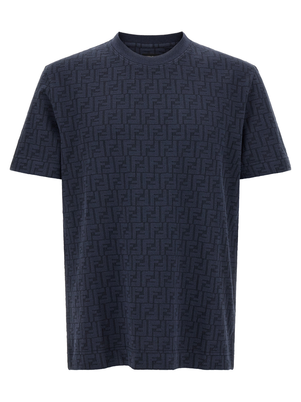 Fendi Blue Cotton T-Shirt