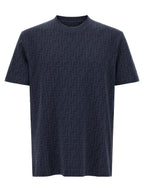 Fendi Blue Cotton T-Shirt