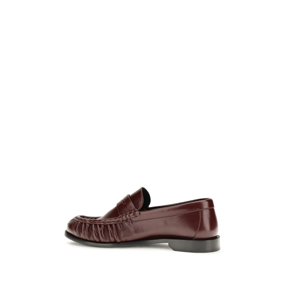 Saint Laurent Bordeaux Lamb Ovis Aries Slip-On Loafers