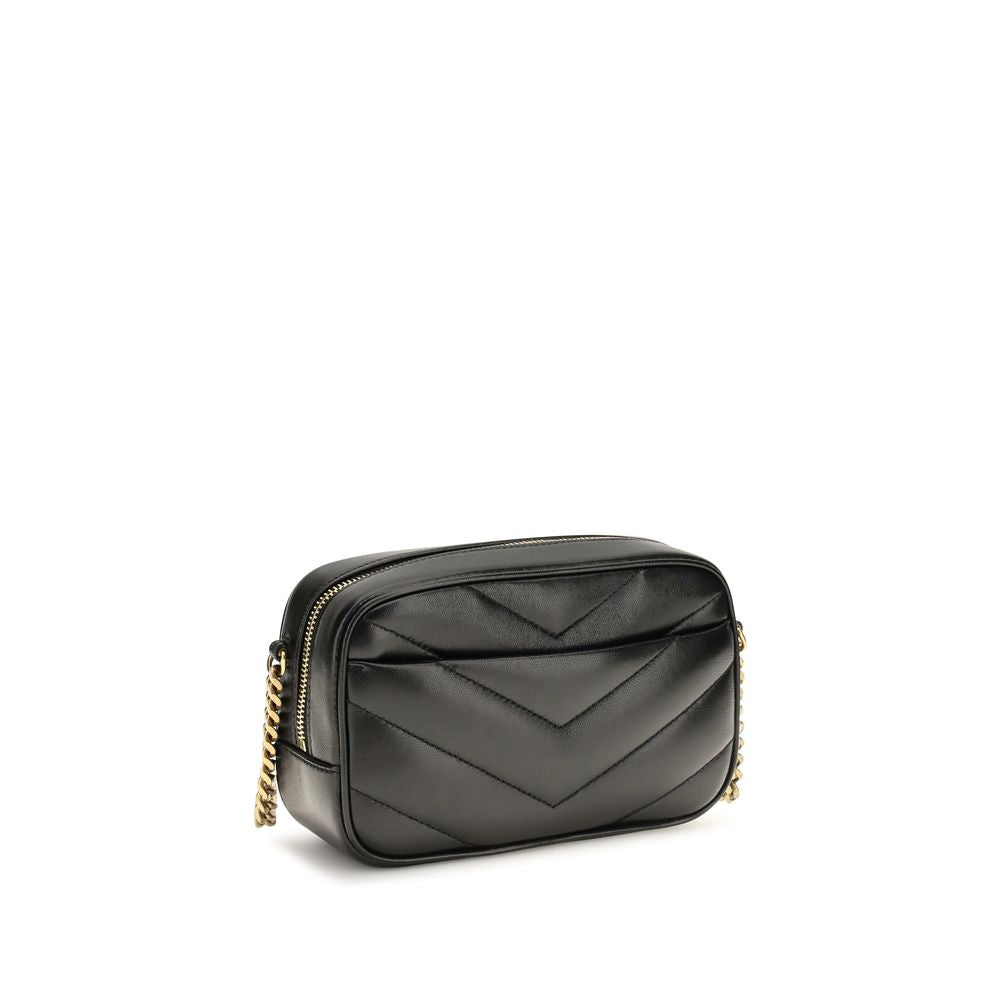 Saint Laurent Black Lamb Ovis Aries Shoulder Bag