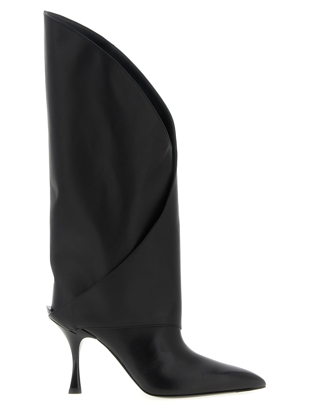 Balmain Black Calfskin Over The Knee