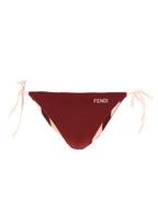Fendi Bordeaux Polyester Bikini
