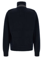 Tom Ford Blue Virgin Wool Full-Length Jacket