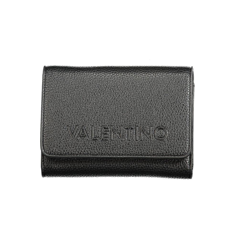 Mario Valentino Black Polyurethane Women's Wallet