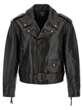 Balmain Black Calfskin Leather Jacket