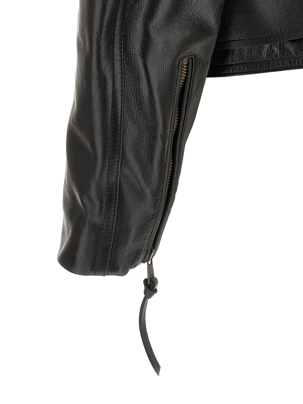 Balmain Black Calfskin Leather Jacket