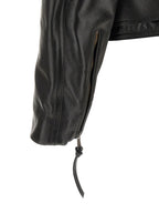 Balmain Black Calfskin Leather Jacket