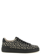 Balmain Bicolor Cotton Low Top Sneakers