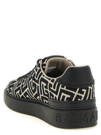 Balmain Bicolor Cotton Low Top Sneakers